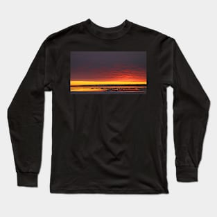 Sunset Gold at Churchill, Canada Long Sleeve T-Shirt